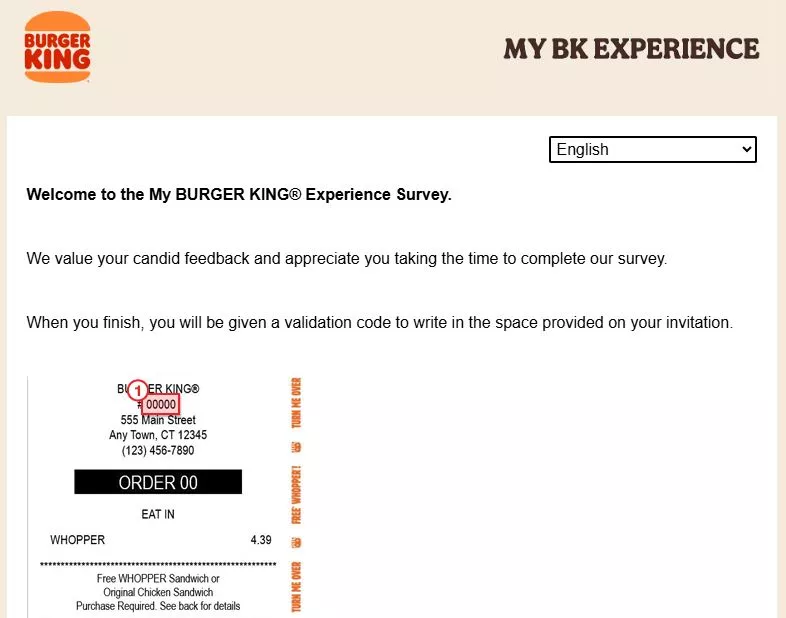 Burger King Customer Satisfaction Survey