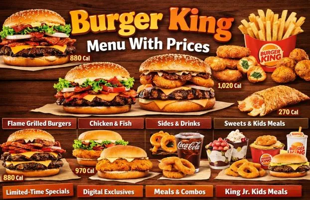 Burger King Menu With Prices
